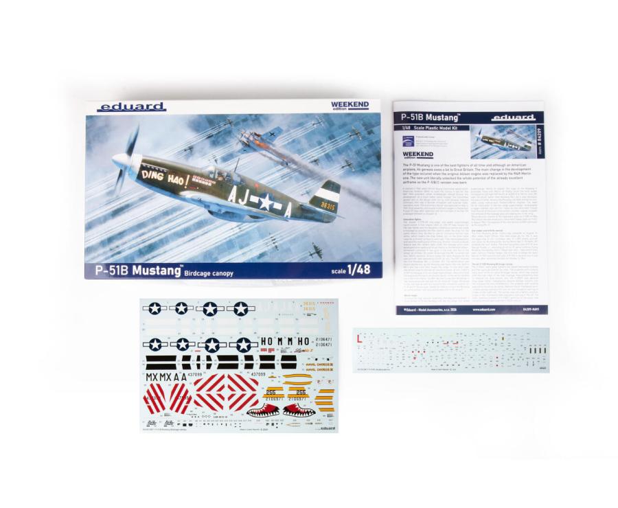 Eduard 1/48 P-51B/C Mustang Birdcage canopy (weekend edition)