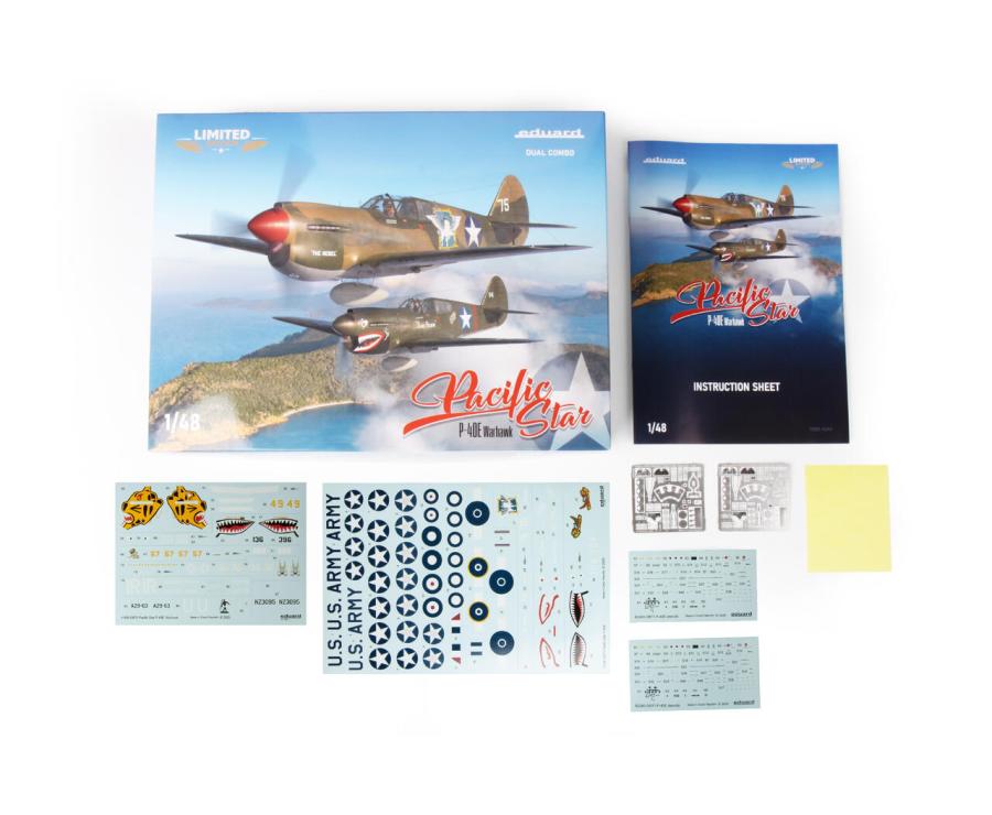 Eduard 1/48 Pacific Star P-40E Warhawk Dual Combo