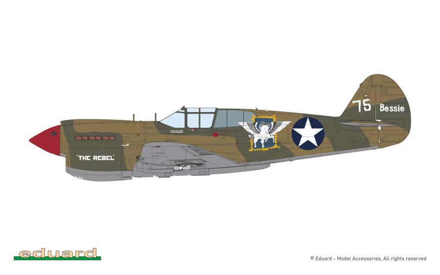 Eduard 1/48 Pacific Star P-40E Warhawk Dual Combo
