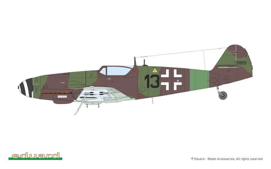 Eduard 1/72 Bf 109G-10 ERLA  Profipack
