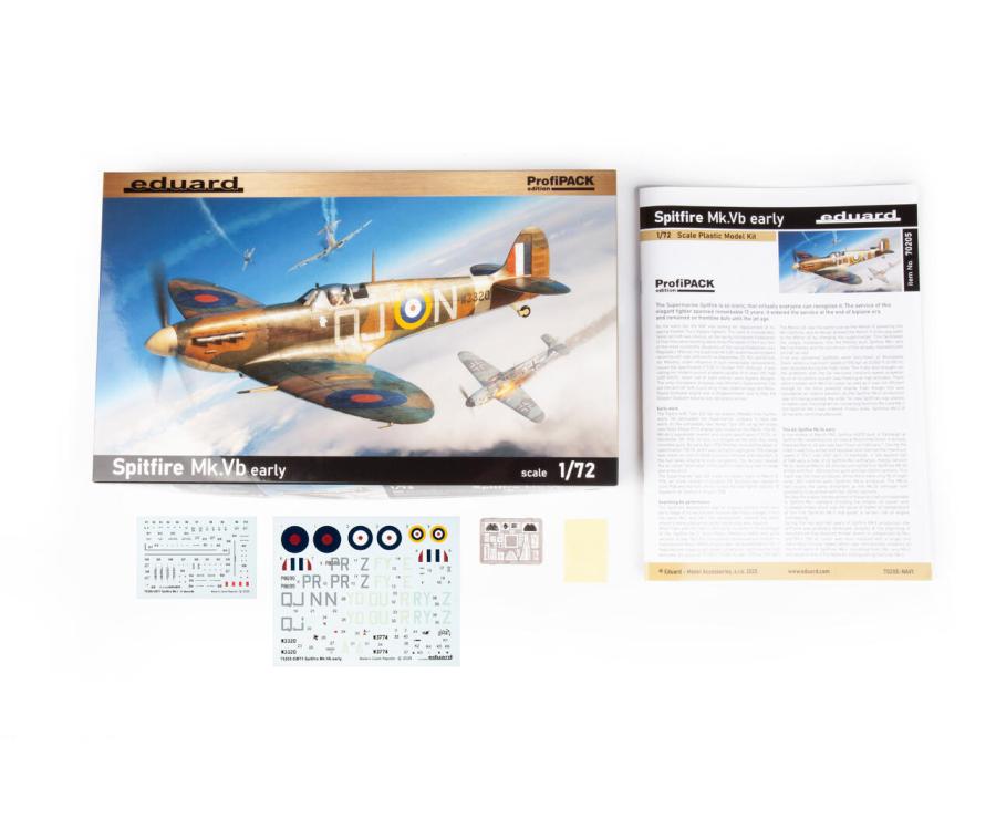 Eduard 1/72 Spitfire Mk.Vb early, Profipack edition