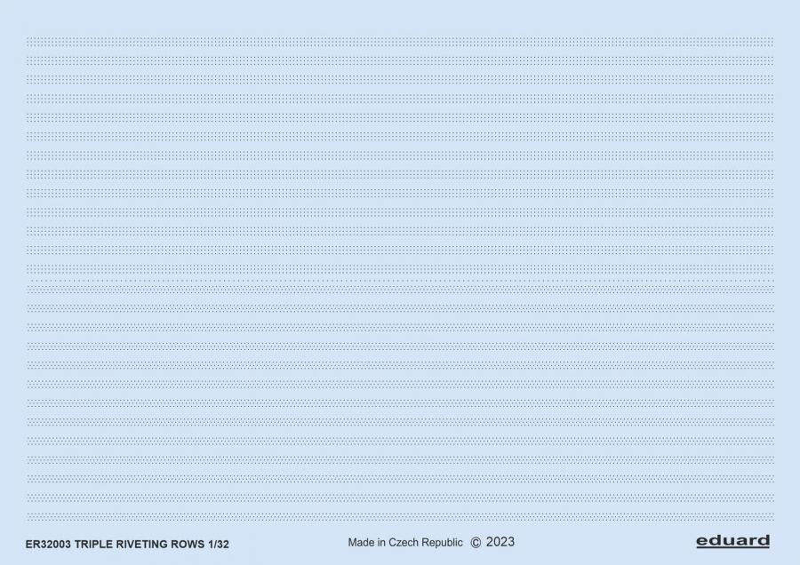 Eduard 1/32 Triple riveting rows