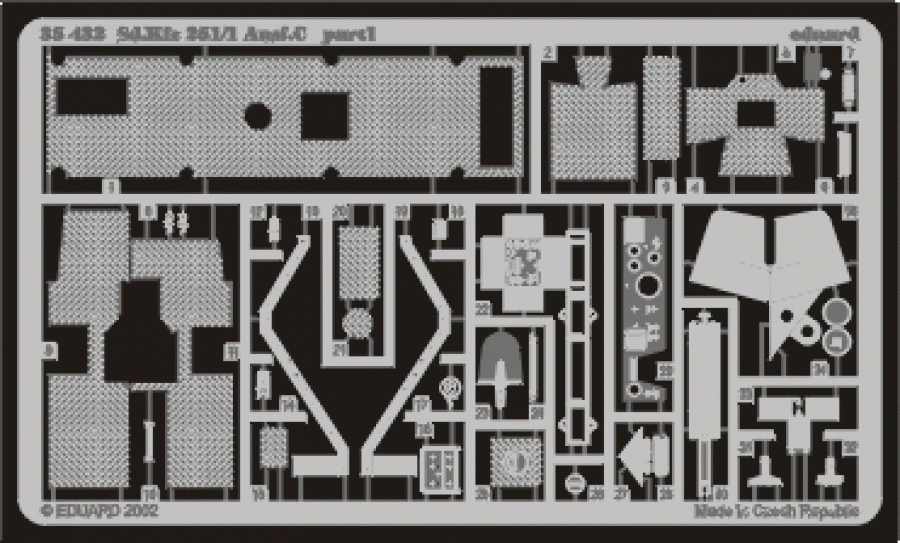 Eduard 1/35 Hanomag SdKfz.251/1 Detail set for Tamiya kit #35020