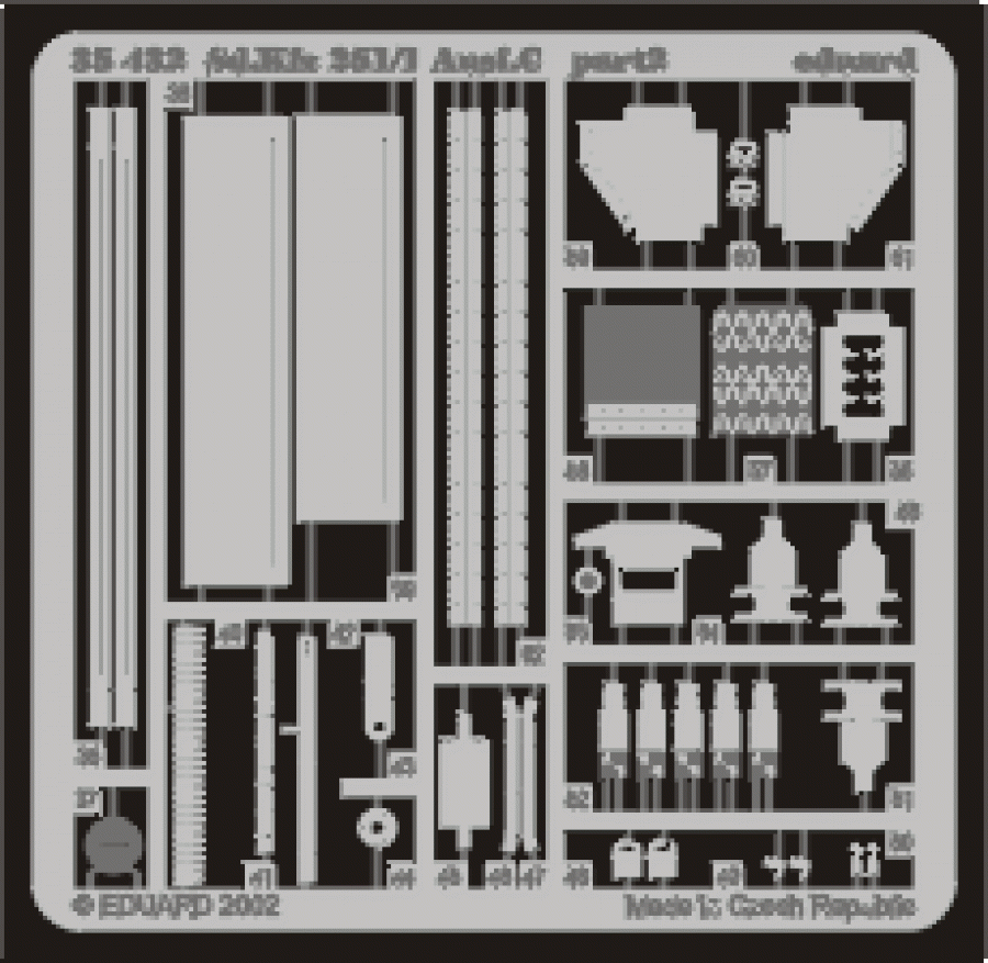 Eduard 1/35 Hanomag SdKfz.251/1 Detail set for Tamiya kit #35020