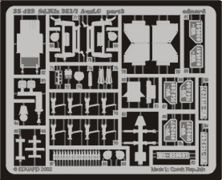 Eduard 1/35 Hanomag SdKfz.251/1 Detail set for Tamiya kit #35020