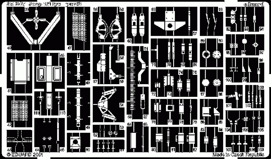 Eduard 1/35 Jeep Willys MB 1/4t Detail set for Tamiya kit