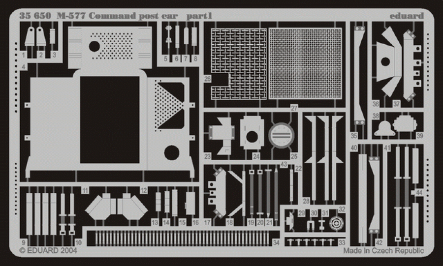 Eduard 1/35 M-577 US Command Post Car Detail set for Tamiya kit