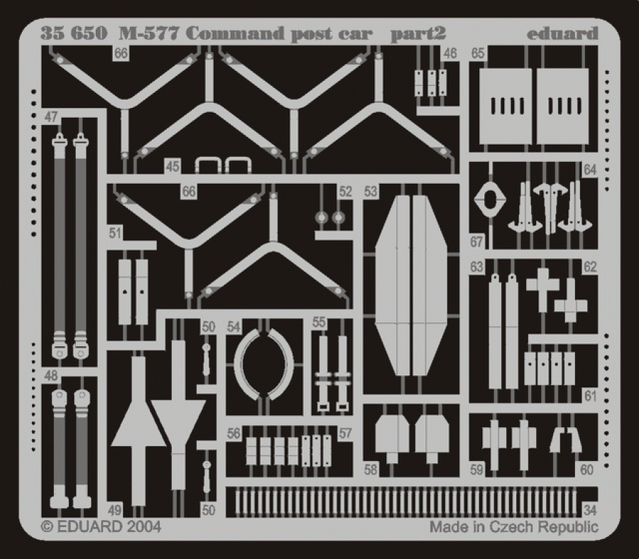 Eduard 1/35 M-577 US Command Post Car Detail set for Tamiya kit