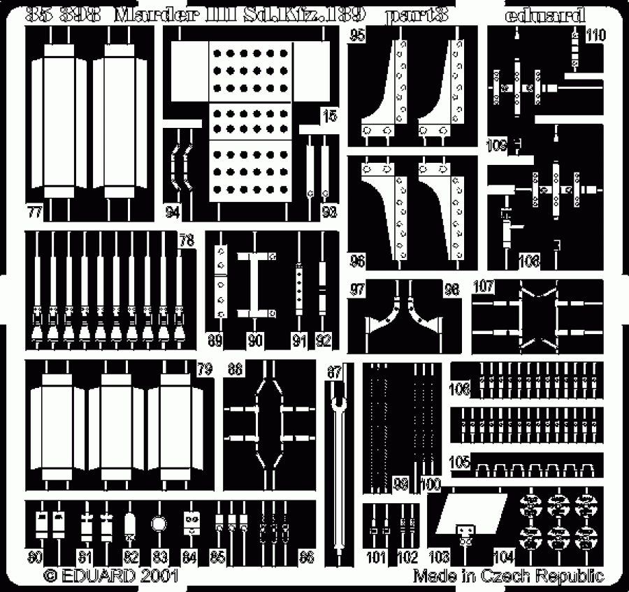 Eduard 1/35 Marder III Detail set for Tamiya kit #35248