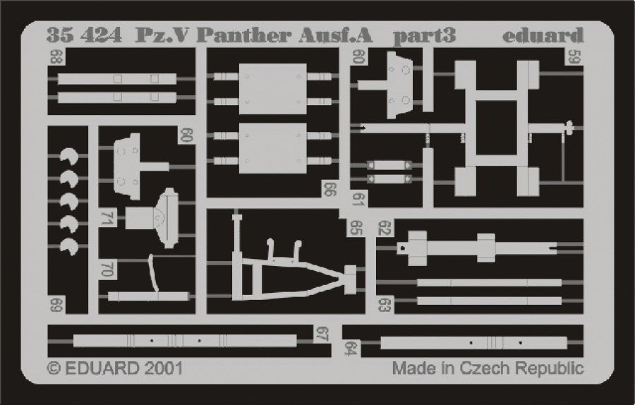 Eduard 1/35 Panther Ausf. A Detail set for Tamiya kit