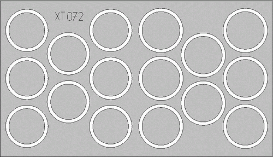 Eduard 1/35 Panther G Wheel mask set for Tamiya kit