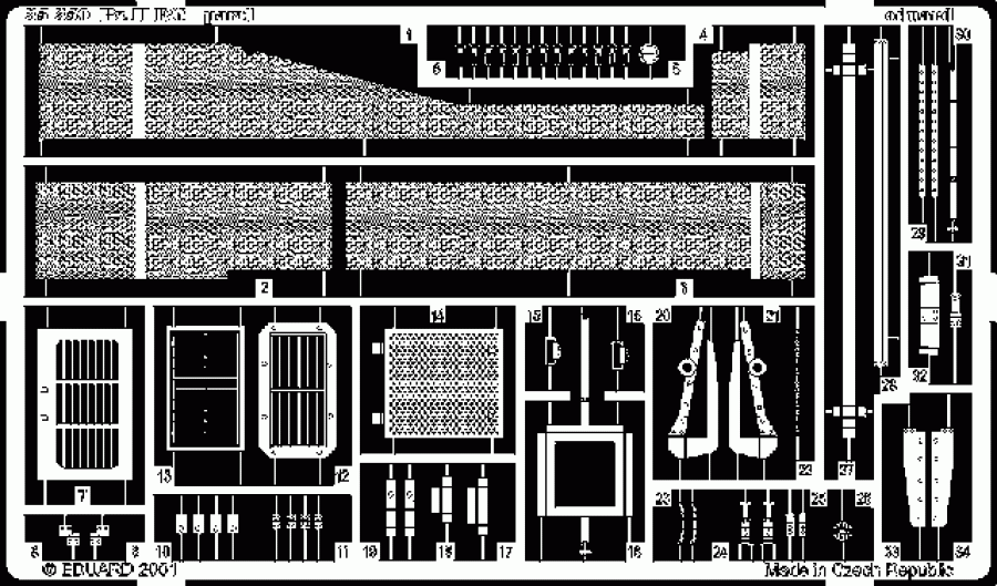 Eduard 1/35 Panzer II Ausf. F/G Detail set for Tamiya kit #35009