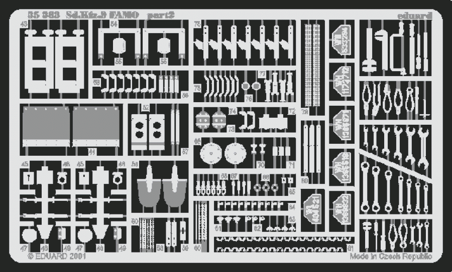 Eduard 1/35 Sd.Kfz. 9 FAMO Detail set for Tamiya kit