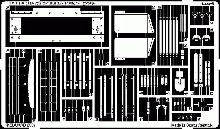 Eduard 1/35 T-34/76 Model 1943/ChTZ Detail set for Tamiya kit #35149