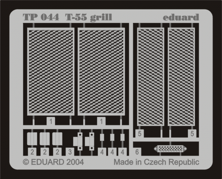 Eduard 1/35 T-55 Grill set for Tamiya kit 35257