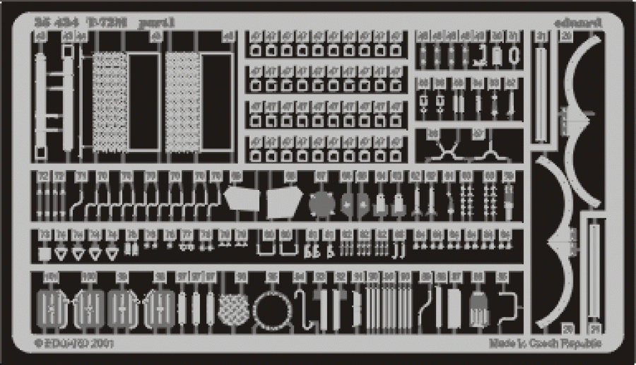 Eduard 1/35 T-72M Detail set for Tamiya kit #35160