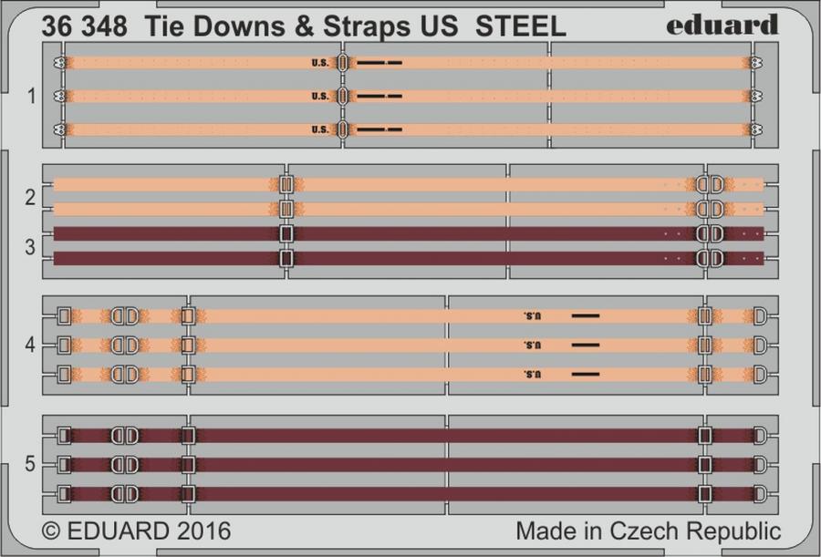 Eduard 1/35 Tie Downs & Straps US (Steel) set