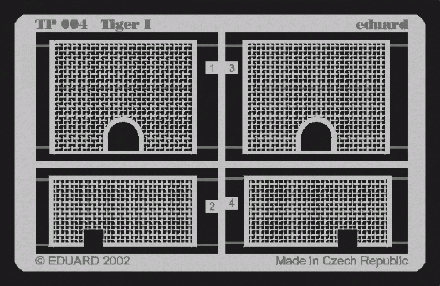 Eduard 1/35 Tiger I grill set for Tamiya kit