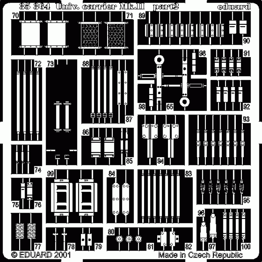 Eduard 1/35 Universal carrier Mk. II Detail set for Tamiya kit