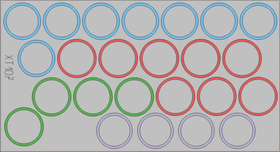 Eduard 1/35 Wheel masks for Tamiya Tiger I maskisetti