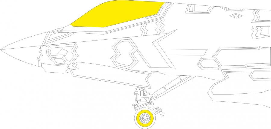 Eduard 1/48 F-35A TFace mask set for TAMIYA kit