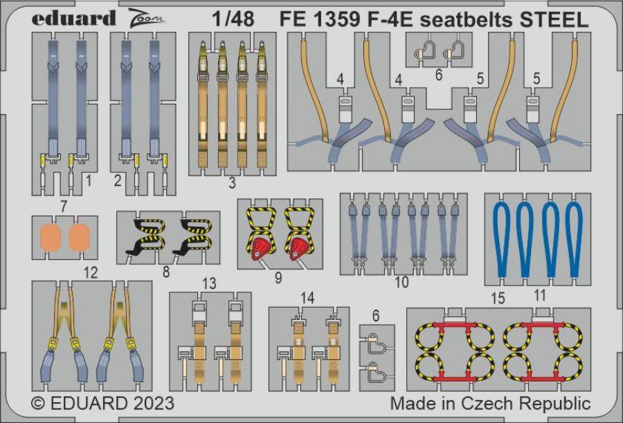Eduard 1/48 F-4E Big ED detail set for MENG kit