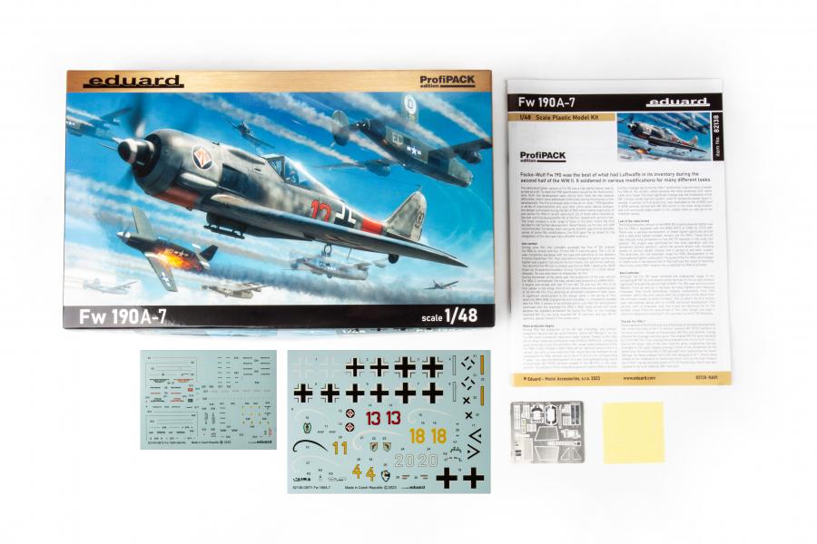 Eduard 1/48 Fw 190A-7, Profipack pienoismalli