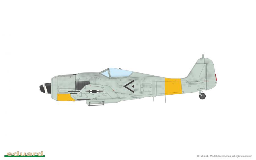 Eduard 1/48 Fw 190A-7, Profipack pienoismalli