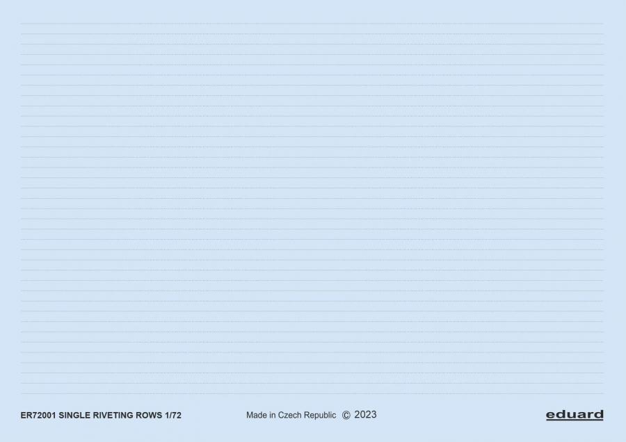 Eduard 1/72 Single riveting rows 3d decal set