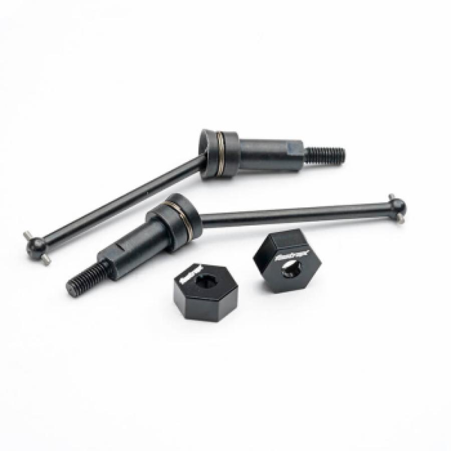 FASTRAX ARRMA GROM/GRANITE METAL REAR CVD DRIVESHAFTS (PR)