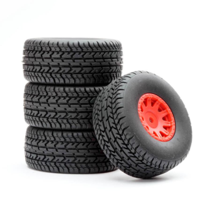 FASTRAX ARRMA MOJAVE WHEEL/TYRE 1/18 SET (4PC)