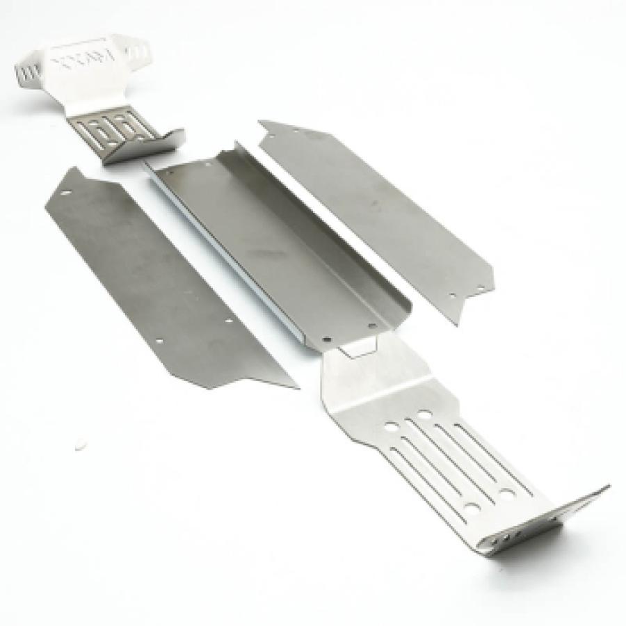 FASTRAX MAXX STAINLESS STEEL CHASSIS ARMOR SKID PLATE KIT