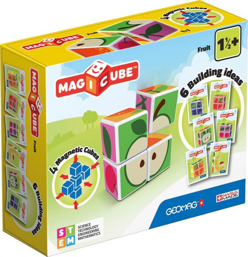 Geomag Magicube Printed Fruits + Cards 7 Pcs