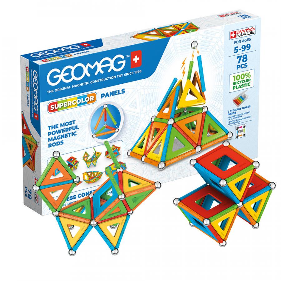 Geomag Supercolor Panels Recycled 78 Pcs