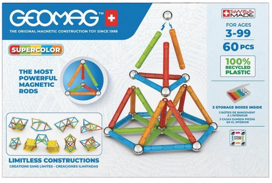 Geomag Supercolor Recycled 60 Pcs