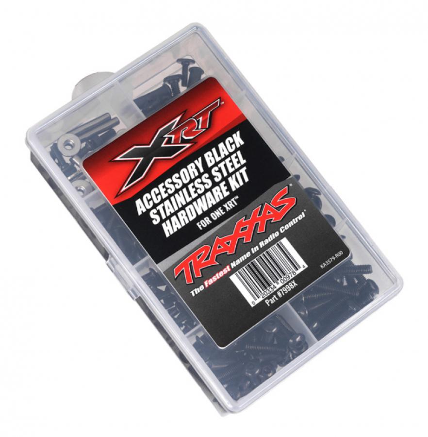 Traxxas Hardware Kit Complete Stainless Steel Black XRT TRX7998X