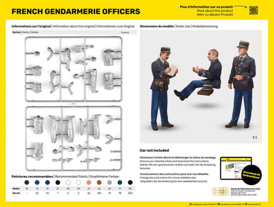 Heller 1/24 French Police Officers set