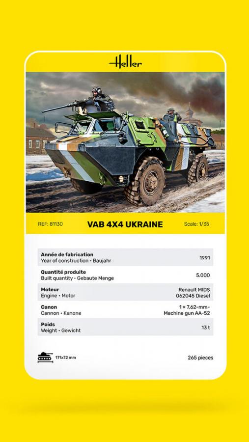 Heller 1/35 VAB 4x4 Ukraine