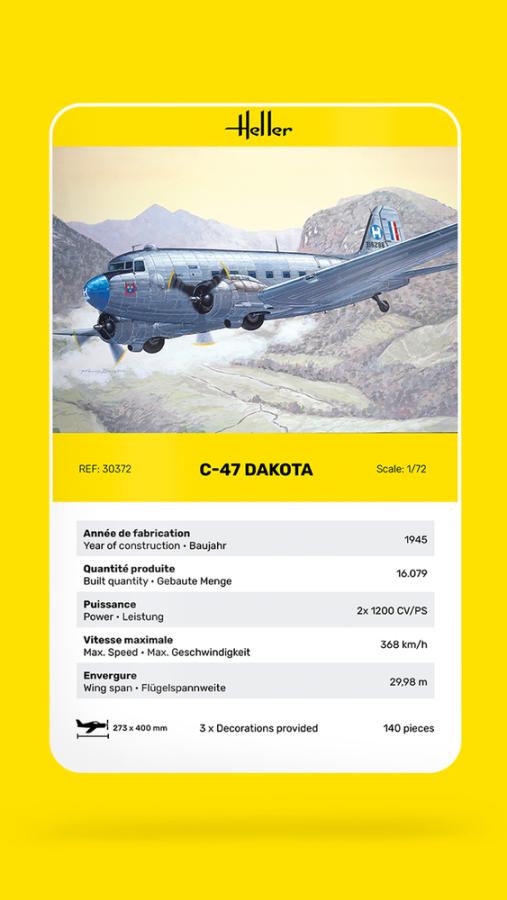 Heller 1/72 C-47 Dakota