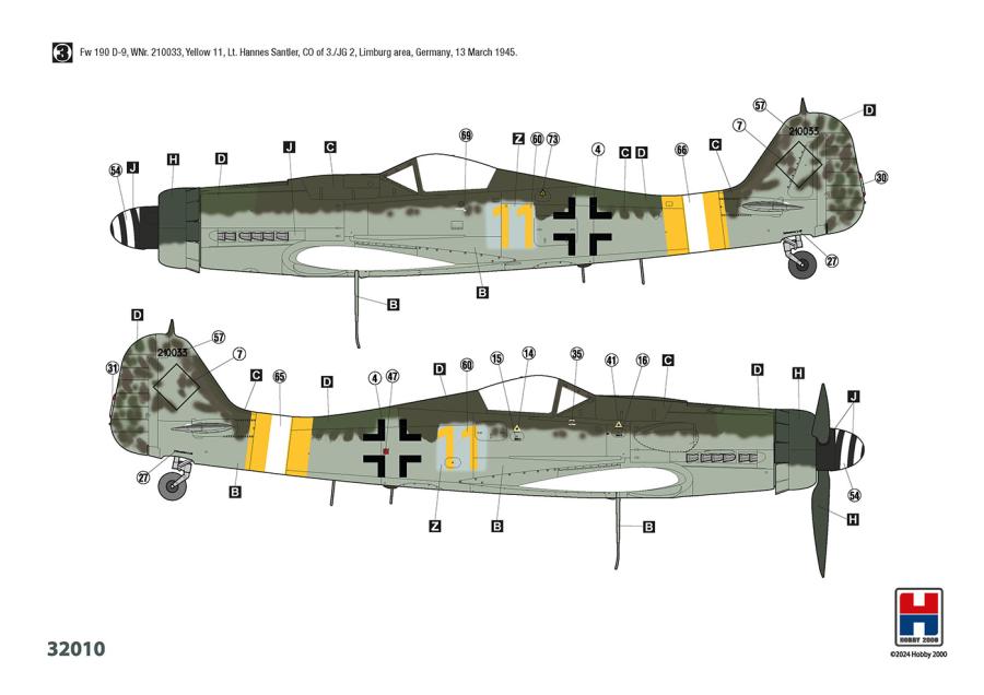 Hobby2000 1/32 Fw 190 D-9 Early Production