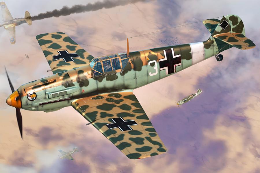Hobbyboss 1/48 Messerschmitt Bf109E-4/TROP