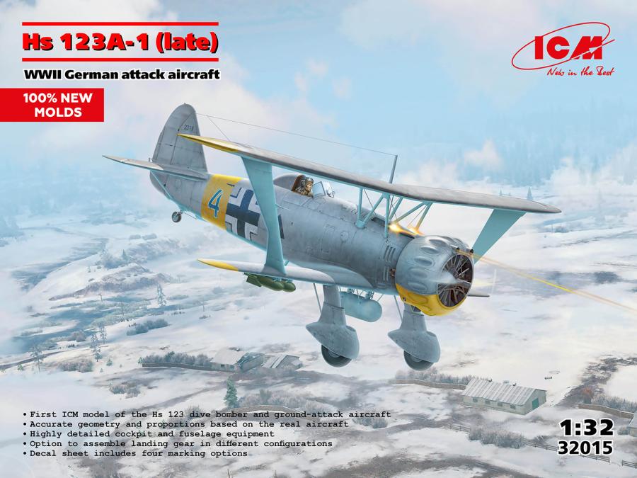 ICM 1/32 Hs 123A-1 (late), WWII German aircraft