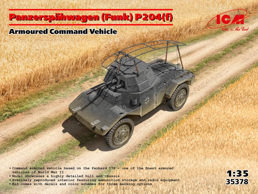ICM 1/35 Panzerspähwagen (Funk) P204(f), Command Vehicle