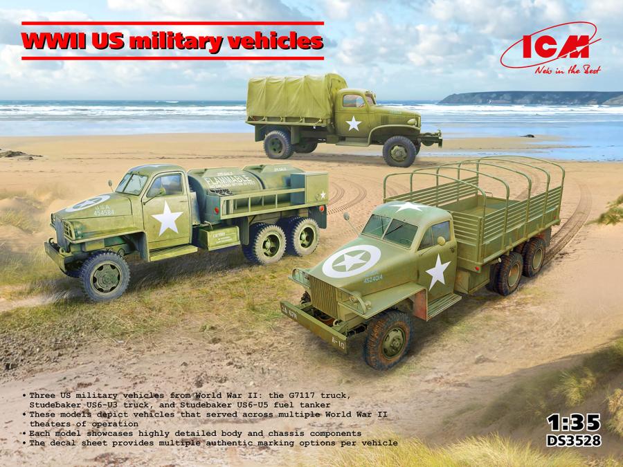 ICM 1/35 WWII US military vehicles