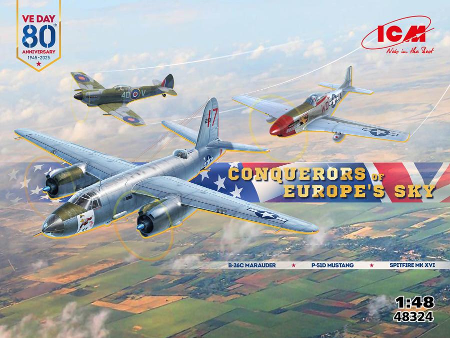 ICM 1/48 "Conquerors of Europe's Sky" set