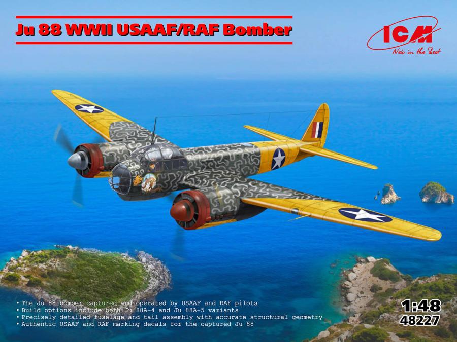 ICM 1/48 Ju 88 WWII USAAF/RAF Bomber