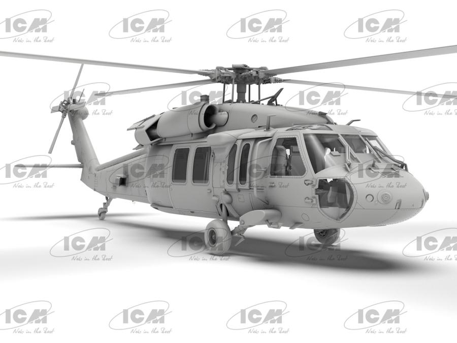ICM 1/48 UH-60A Black Hawk, US Military Transport Helicopter