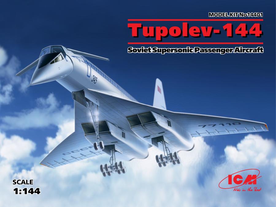 ICM 1:144 Tupolev-144, Supersonic Aircraft