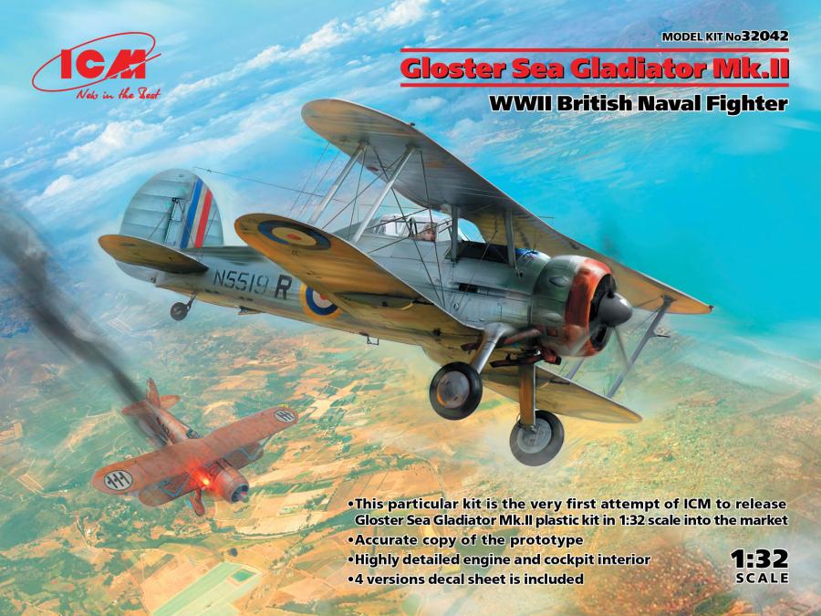 ICM 1:32 Gloster Sea Gladiator Mk.II , British