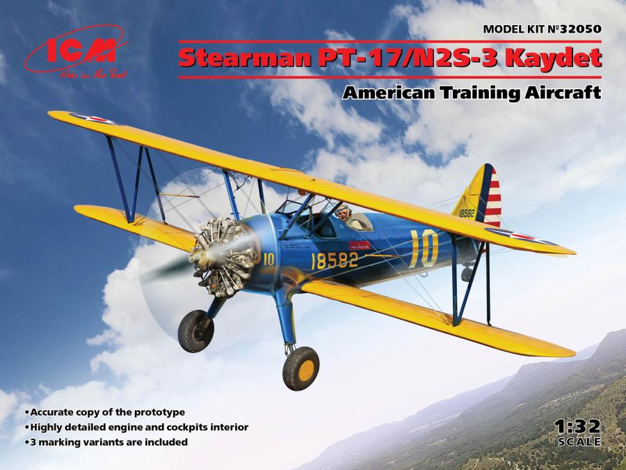 ICM 1:32 Stearman PT-17/N2S-3 Kaydet